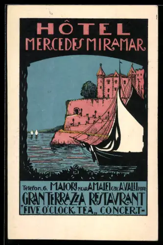 AK Maiori, Hotel Mercedes Miramar, Gran Terrazza Restaurant