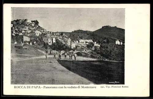 AK Rocca di Papa, Panorama con la veduta di Montecave