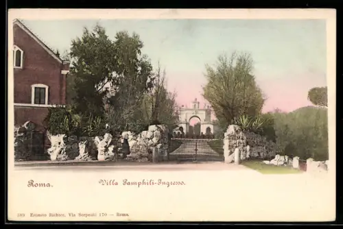 AK Roma, Villa Pamphili-Ingresso