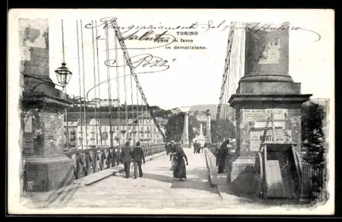 AK Torino, Ponte di ferro in demolizione