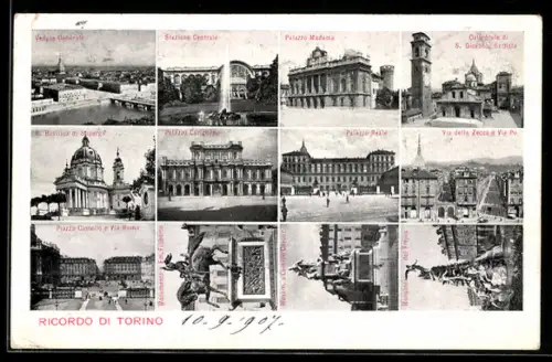 AK Torino, Palazzo Madama, Staziopne Centrale, Palazzo Reale