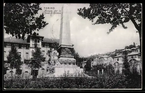 AK Torino, Monumento per la Spedizione di Crimea