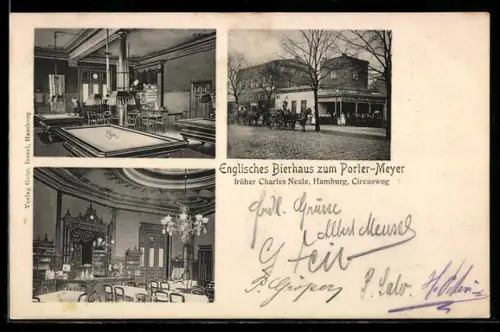 AK Hamburg-St. Pauli, Gasthof Englisches Bierhaus zum Porter-Meyer, Circusweg