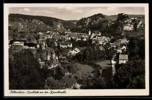 AK Pottenstein, Ausblick von der Kreuzkapelle