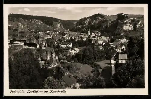 AK Pottenstein, Ausblick von der Kreuzkapelle