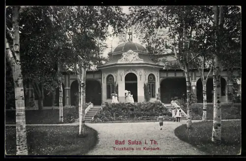 AK Bad Sulza i. Th., Trinkhalle im Kurpark