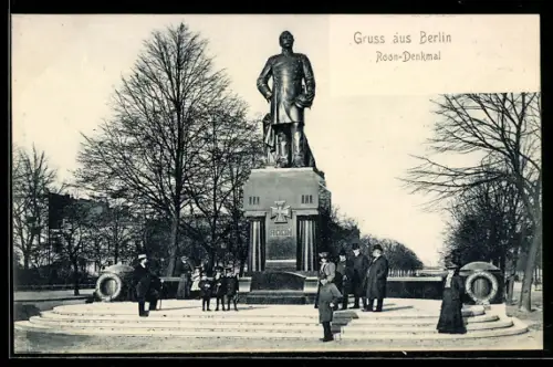AK Berlin-Tiergarten, Roon-Denkmal