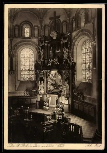 AK Trier, Der hl. Rock im Dom, 1933