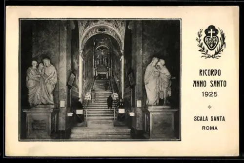 AK Roma, Scala Santa, ricordo Anno Santo 1925