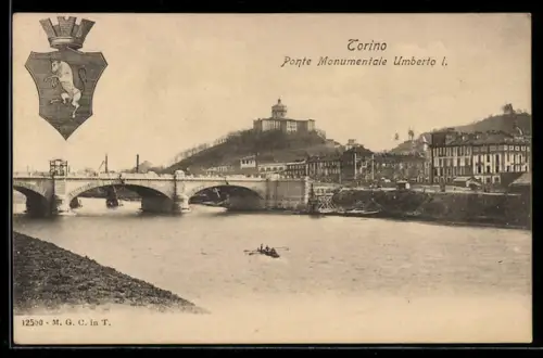 AK Torino, Ponte Monumentale Umberto I