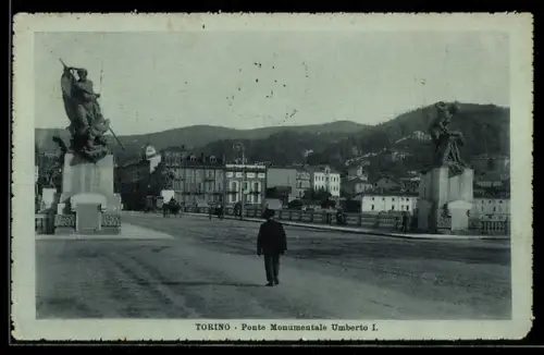 AK Torino, Ponte Monumentale Umberto I