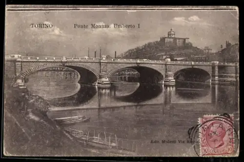AK Torino, Ponte Monumentale Umberto I