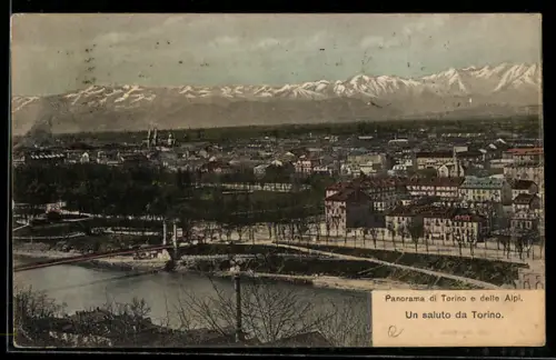 AK Torino, Panorama di Torino e delle Alpi