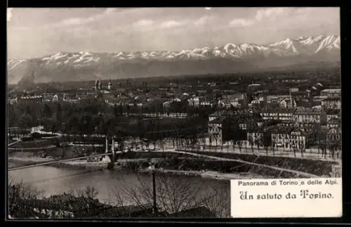 AK Torino, Panorama di Torino e delle Alpi