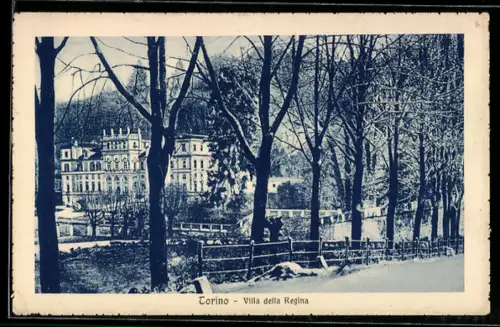AK Torino, Villa della Regina con alberi innevati