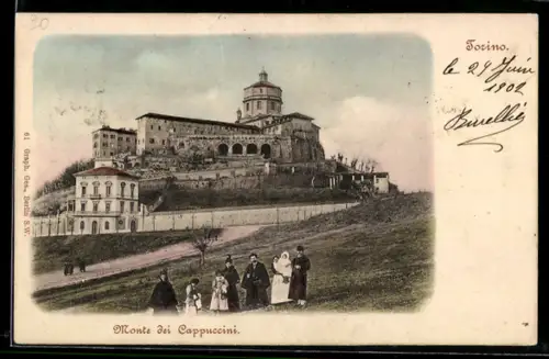 AK Torino, Monte dei Cappuccini con passeggiata di persone