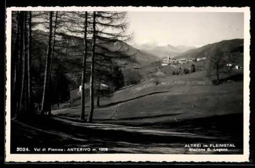 AK Anterivo /Val di Fiemme, Anterivo con vista panoramica e bosco di conifere