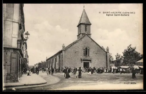 AK Saint-Nazaire /Loire-Inf., Eglise Saint-Gohard