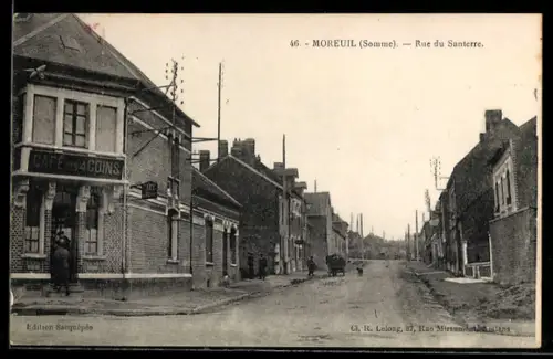 AK Moreuil /Somme, Rue du Santerre