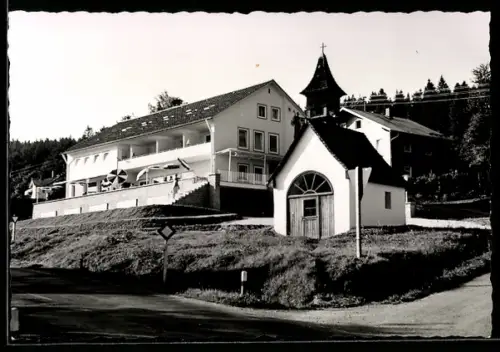 AK Bayerisch Eisenstein /Bayer. Wald, Hotel-Cafe Bayerisch Häusl W. Klotz