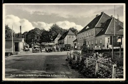 AK Kupfermühle / Flensburg, Zoll-u. Grenzstelle