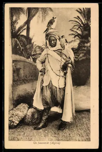AK Un fauconnier, Algérie, Algerischer Falkner