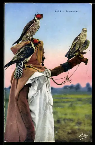 AK Falkner mit seinen Vögeln