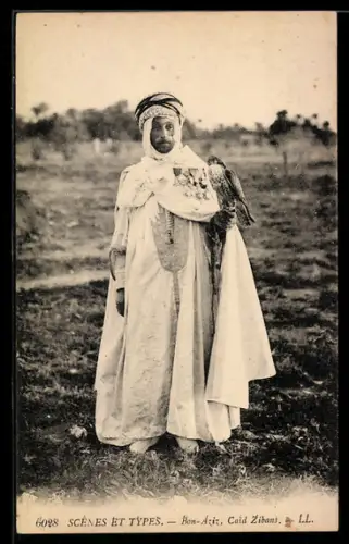 AK Un Fauconnier, Araber mit handzahmen Falken