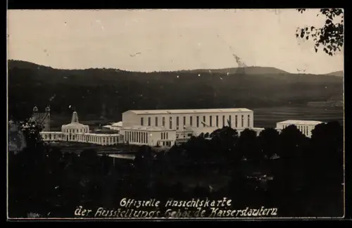 AK Kaiserslautern, Ausstellungsgebäude aus der Vogelschau
