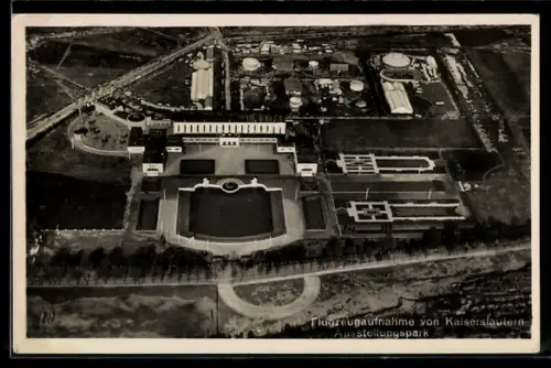 AK Kaiserslautern, Ausstellungspark, Fliegeraufnahme