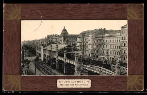 AK Berlin-Schöneberg, U-Bahnhof Bülowstrasse, Passepartout