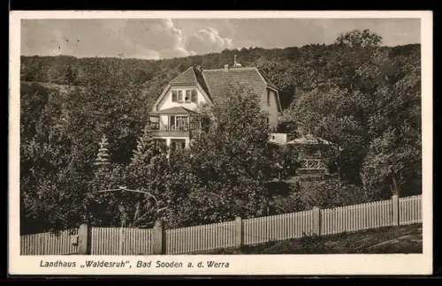 AK Bad Sooden a. d. Werra, Hotel Landhaus Waldesruh