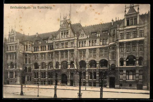 AK Hamburg-St.Georg, Verbandshaus, Arbeiterbewegung