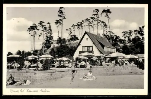 AK Hannover-Garbsen, Blauer See, Auto-Rast, Strandbad