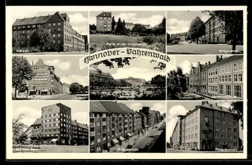 AK Hannover-Vahrenwald, Voltastr., Dragonerstrasse, Jahnplatz, Philipsbornstrasse, Ackermannstrasse
