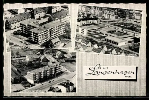 AK Langenhagen /Han., Walsroder Strasse, Schulen, Lindenburgstrasse