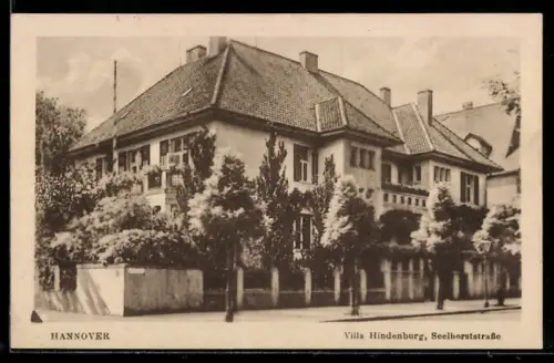 AK Hannover, Villa Hindenburg, Seelhorststrasse