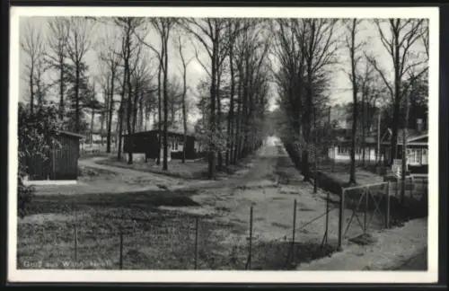 AK Köln-Wahn, Heide, Strassenpartie mit Baracken