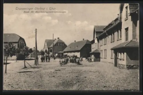 AK Ohrdruf i. Thür., Truppenlager, Kaserne, Block für Maschinengewehrabteilungen