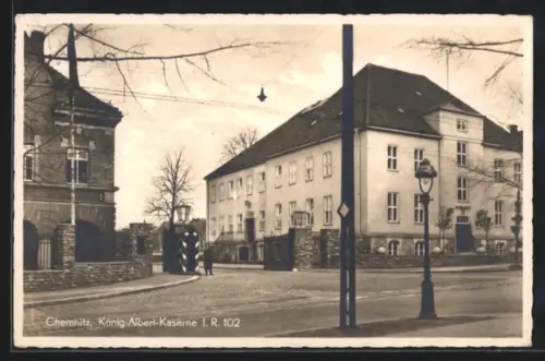 AK Chemnitz, Eingang der König-Albert-Kaserne I. R. 102