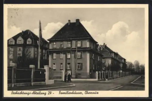 AK Chemnitz, Kaserne, Beobachtungs-Abteilung 24, Familienhäuser
