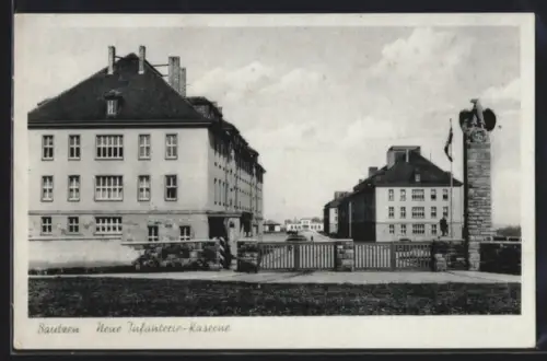 AK Bautzen, Neue Infanterie-Kaserne, 