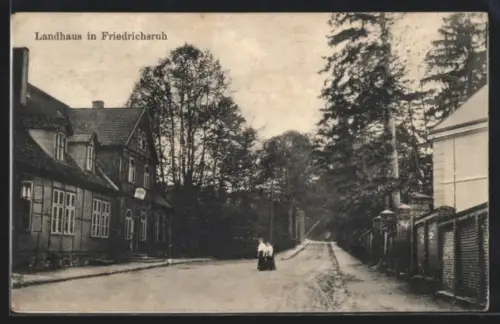 AK Friedrichsruh, Hotel Landhaus mit Strassenpartie