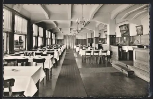 AK Nürburg, Autorennen Nürburgring, Hotel und Restaurant, Innenansicht