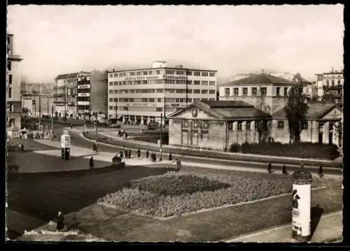 AK Berlin-Schöneberg, Wittenbergplatz, Platzansicht mit U-Bahnhof und umliegenden Gebäuden