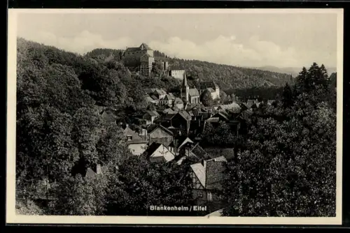 AK Blankenheim /Eifel, Burg, Kirche, Ortsansicht