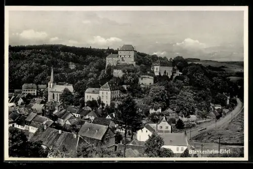 AK Blankenheim /Eifel, Burg, Kirche, Ortsansicht