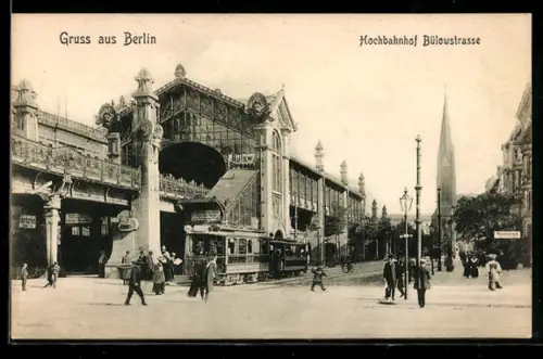 AK Berlin-Schöneberg, Hochbahnhof Bülowstrasse