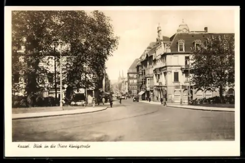 AK Kassel, Blick in die Obere Königstrasse