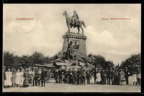 AK Duisburg, Kaiser Wilhelm-Denkmal